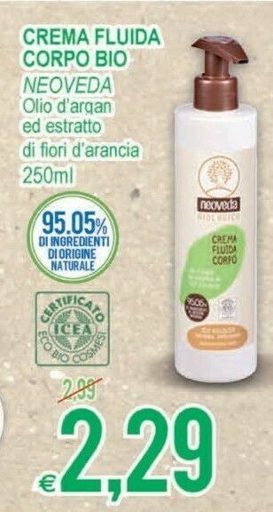 MD Discount Neoveda Crema Fluida Corpo Bio offerta