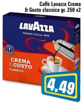 Caffè Lavazza Crema & Gusto classico gr. 250 x2