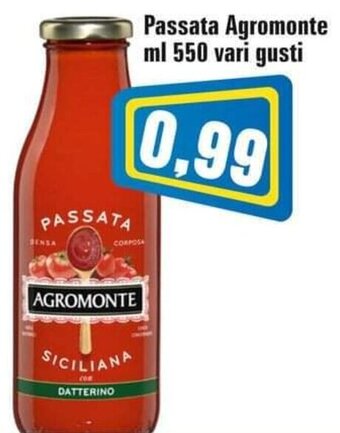 Punto Vigas Passata Agromonte ml 550 vari gusti offerta