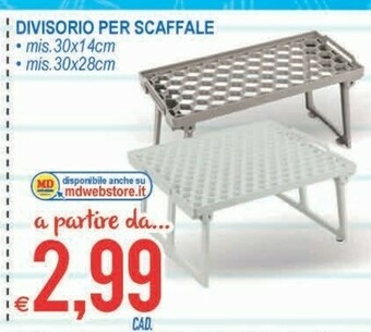 MD Discount Divisorio Per Scaffale offerta