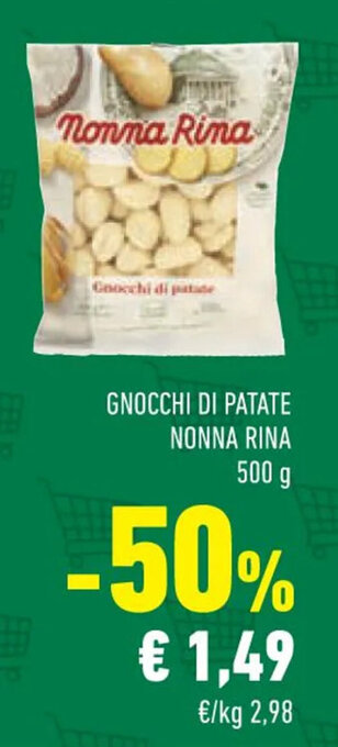 Conad GNOCCHI DI PATATE NONNA RINA 500 g offerta