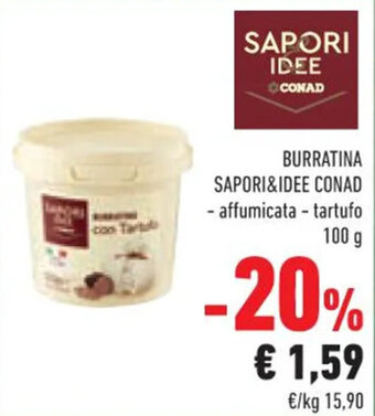 Conad BURRATINA SAPORI&IDEE CONAD 100 g offerta