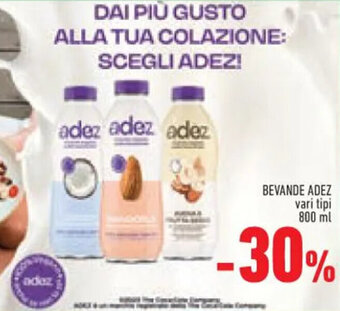 Conad BEVANDE ADEZ vari tipi 800 ml offerta