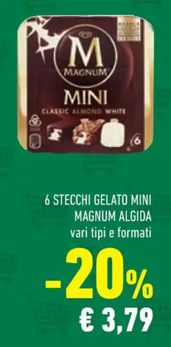 Conad 6 6 STECCHI GELATO MINI MAGNUM ALGIDA offerta