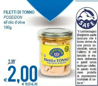 MD Discount Poseidon Filetti Di Tonno All'Olio Extravergine Di Oliva offerta