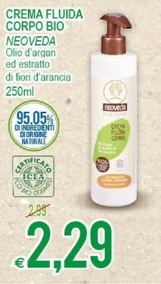 MD Discount Neoveda Crema Fluida Corpo Bio offerta