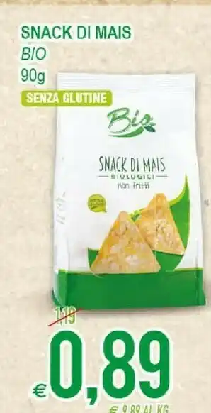 MD Discount Bio Snack Di Mais Senza Glutine offerta