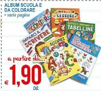 MD Discount Album Scuola E Da Colorare offerta