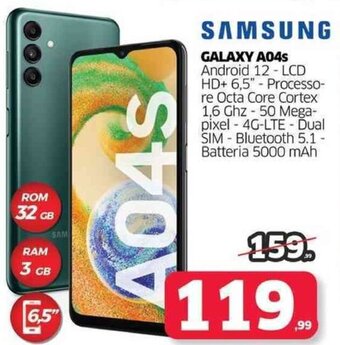 Telitaly SAMSUNG GALAXY A04s offerta