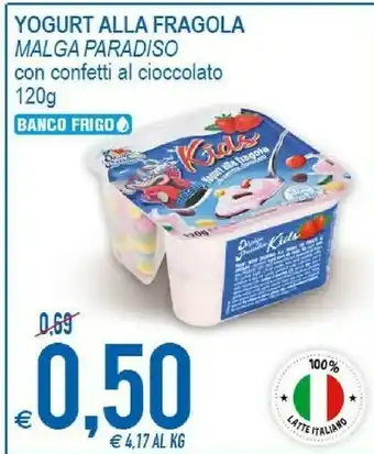 MD Discount Malga Paradiso Yogurt Alla Fragola offerta