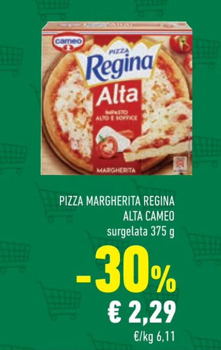 Conad PIZZA MARGHERITA REGINA ALTA CAMEO surgelata 375 g offerta