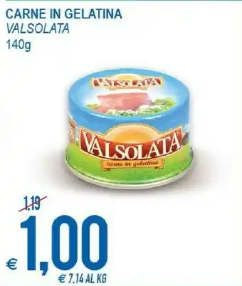 MD Discount Valsolata Carne In Gelatina 140 G(ml) offerta
