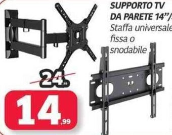 SUPPORTO TV DA PARETE 14"/55"