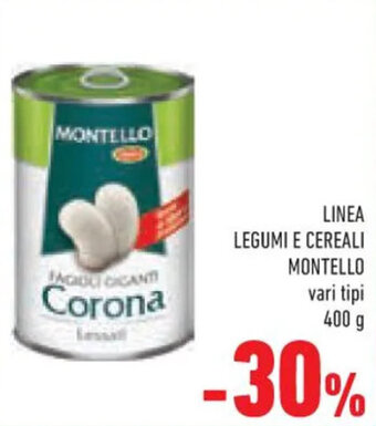 Conad LINEA LEGUMI E CEREALI MONTELLO vari tipi 400 g offerta