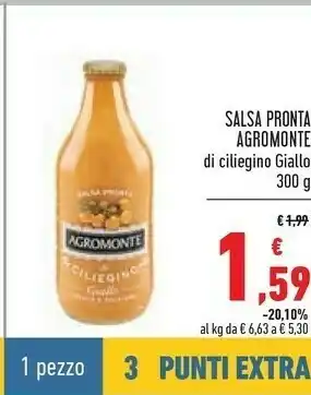 Conad Agromonte Salsa Pronta Di Ciliegino Giallo offerta