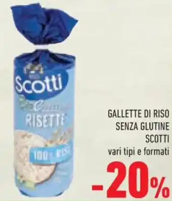Conad GALLETTE DI RISO SENZA GLUTINE SCOTTI offerta