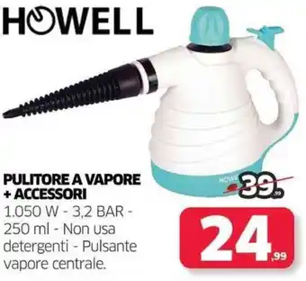 HOWELL PULITORE A VAPORE + ACCESSORI