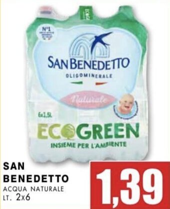 SAN BENEDETTO ACQUA NATURALE LT. 2X6