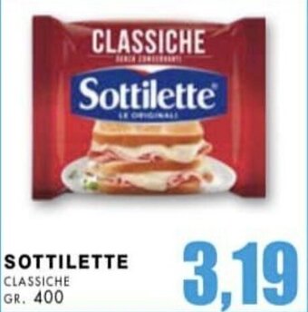 La Mimosa Supermercati SOTTILETTE CLASSICHE GR. 400 offerta