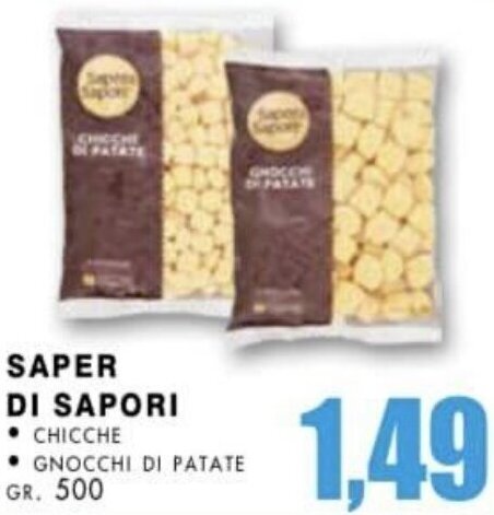 La Mimosa Supermercati SAPER DI SAPORI GR. 500 offerta
