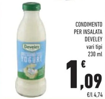 Conad CONDIMENTO PER INSALATA DEVELEY vari tipi 230 ml offerta
