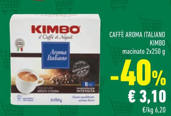 Conad CAFFÈ AROMA ITALIANO KIMBO macinato 2x250 g offerta
