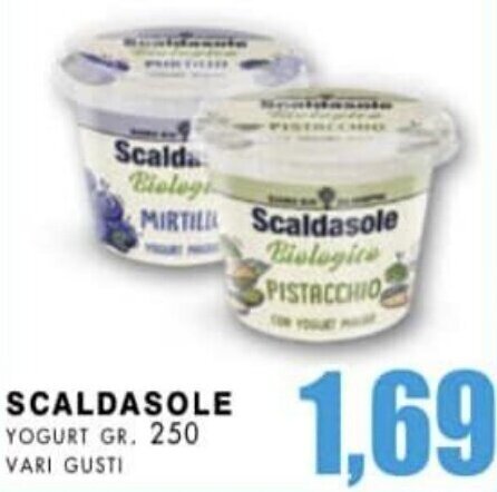 La Mimosa Supermercati SCALDASOLE YOGURT GR. 250 VARI GUSTI offerta