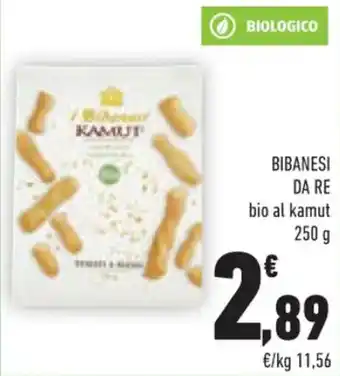 Conad BIBANESI DA RE bio al kamut 250 g offerta