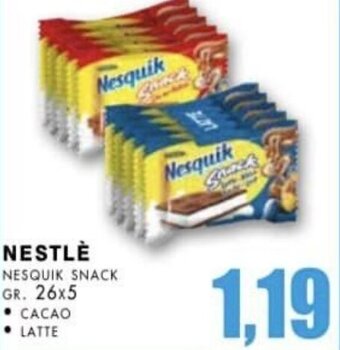 NESTLÈ NESQUIK SNACK GR. 26x5