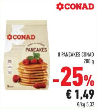 8 PANCAKES CONAD 280 g