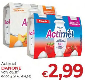 Actimel DANONE vari gusti 6x100 g