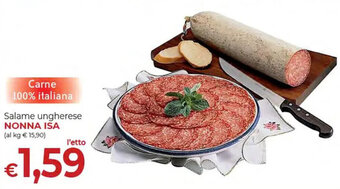Supermercati Nonna Isa Salame ungherese NONNA ISA offerta