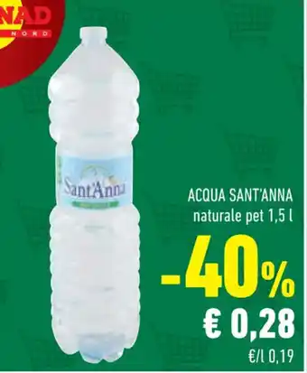 Conad ACQUA SANT'ANNA naturale pet 1,5 l offerta