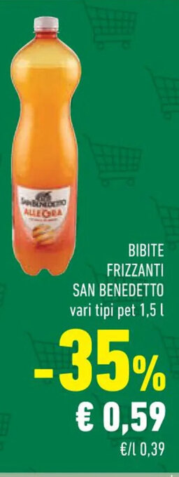 Conad BIBITE FRIZZANTI SAN BENEDETTO vari tipi pet 1,5 l offerta