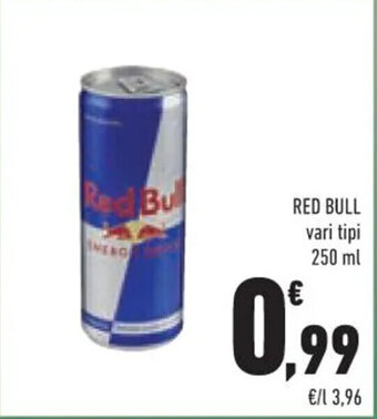 Conad RED BULL vari tipi 250 ml offerta