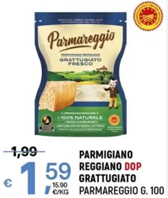 A&O PARMIGIANO REGGIANO DOP GRATTUGIATO G. 100 offerta