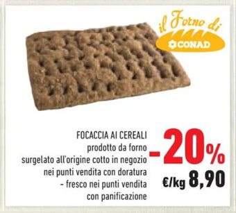 Conad FOCACCIA AI CEREALI offerta