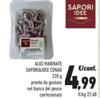 Conad ALICI MARINATE SAPORI&IDEE CONAD 220 g offerta