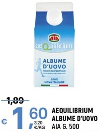 A&O AEQUILIBRIUM ALBUME D'UOVO AIA G. 500 offerta