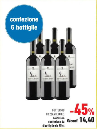 GUTTURNIO FRIZZANTE D.O.C. CASABELLA 75 cl