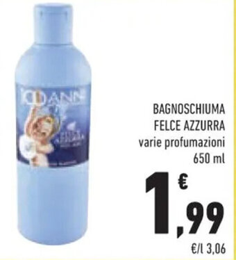 Conad BAGNOSCHIUMA FELCE AZZURRA 650 ml offerta