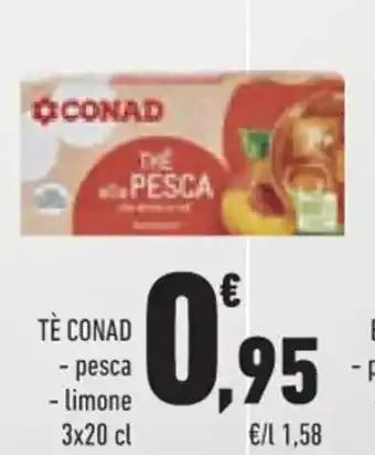 Conad TÈ CONAD 3x20 cl offerta