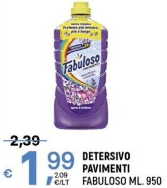DETERSIVO PAVIMENTI FABULOSO ML. 950