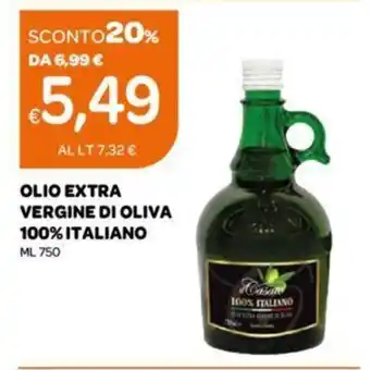 Ekom OLIO EXTRA VERGINE DI OLIVA 100% ITALIANO ML 750 offerta