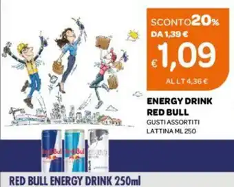 Ekom ENERGY DRINK RED BULL 250 ml offerta