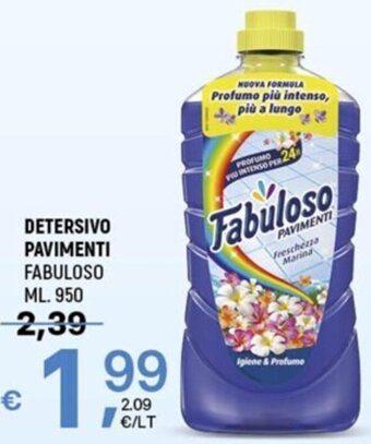 A&O DETERSIVO PAVIMENTI FABULOSO ML. 950 offerta