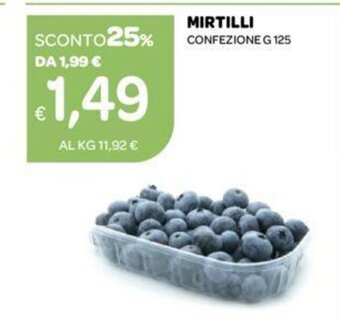 MIRTILLI CONFEZIONE G 125