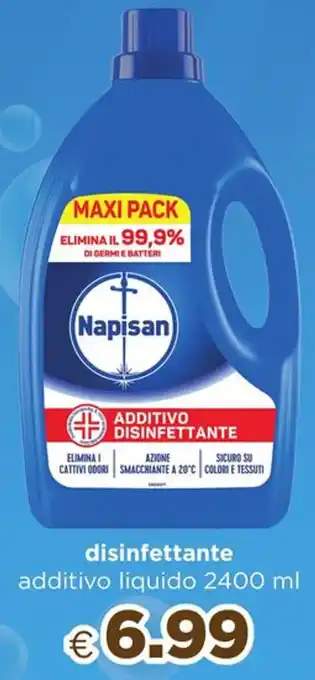 Acqua & Sapone Napisan disinfettante additivo liquido 2400 ml offerta