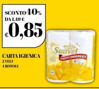CARTA IGIENICA 2 VELI 4 ROTOLI
