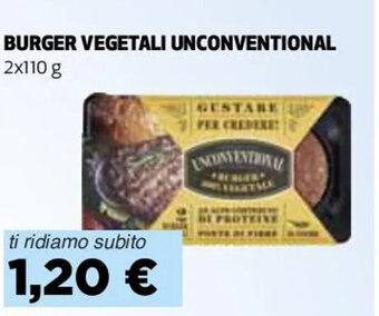 BURGER VEGETALI UNCONVENTIONAL 2x110 g